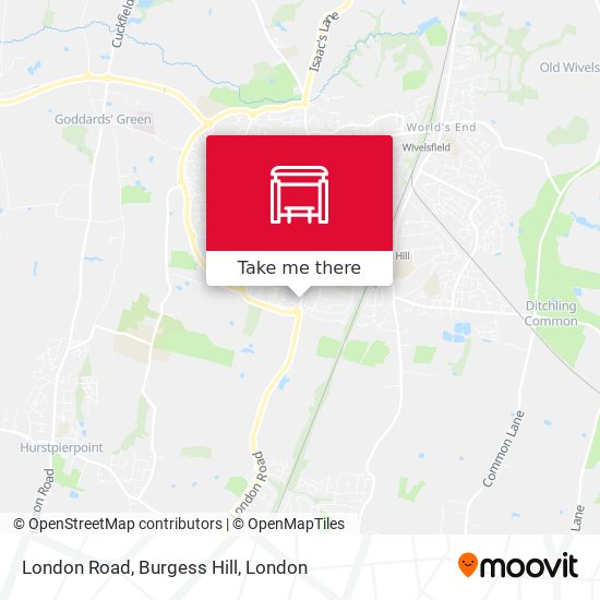 London Road, Burgess Hill map