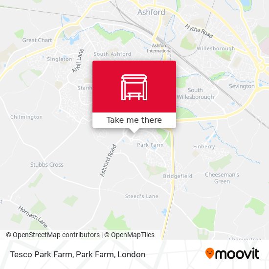 Tesco Park Farm, Park Farm map