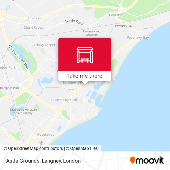 Asda Grounds, Langney map