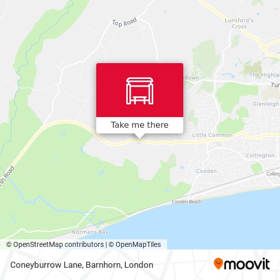 Coneyburrow Lane, Barnhorn map