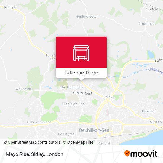 Mayo Rise, Sidley map