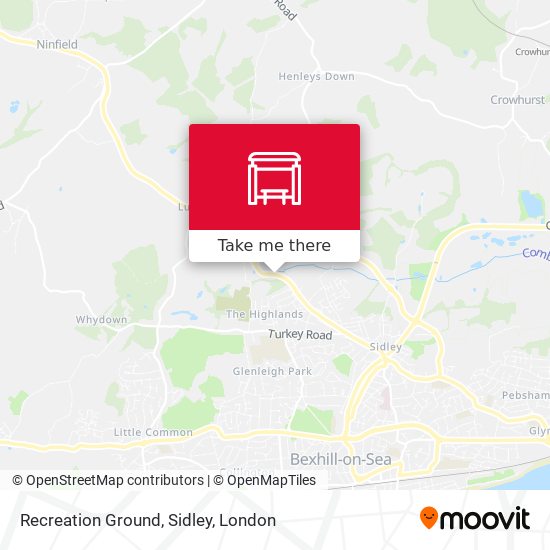 Recreation Ground, Sidley map
