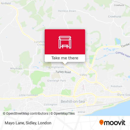 Mayo Lane, Sidley map