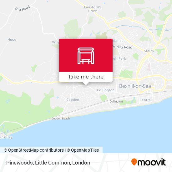 Pinewoods, Little Common map