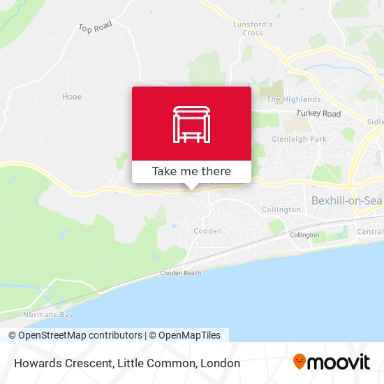 Howards Crescent, Little Common map