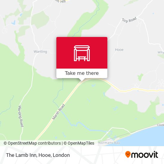 The Lamb Inn, Hooe map