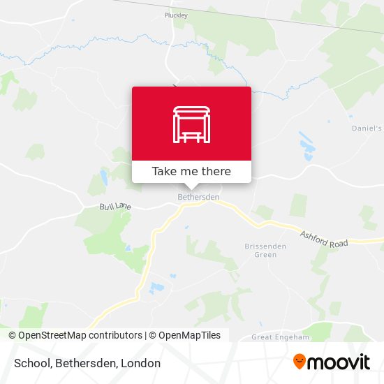 School, Bethersden map