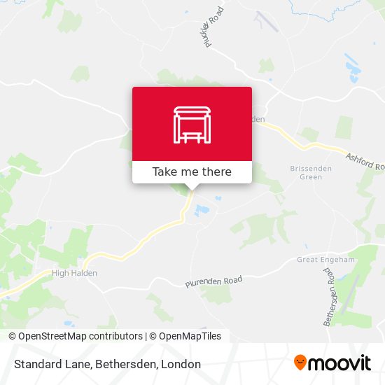Standard Lane, Bethersden map