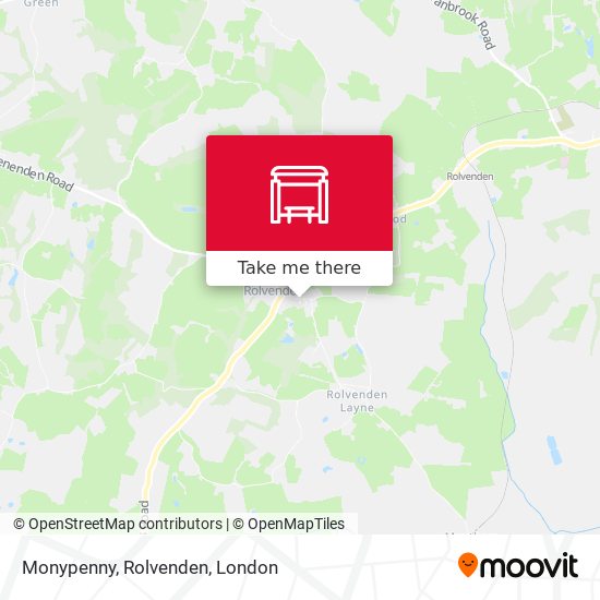 Monypenny, Rolvenden map