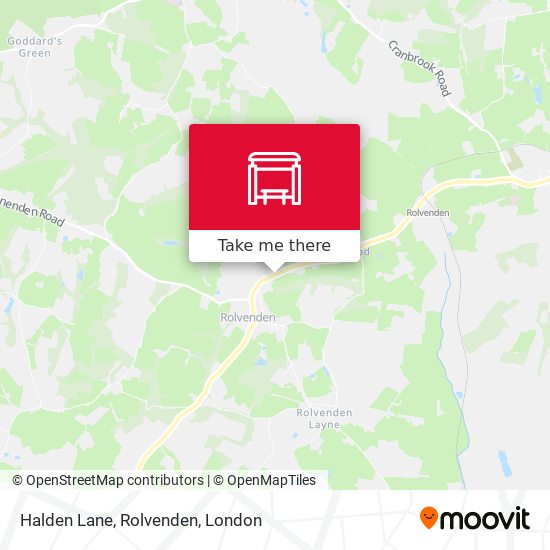 Halden Lane, Rolvenden map