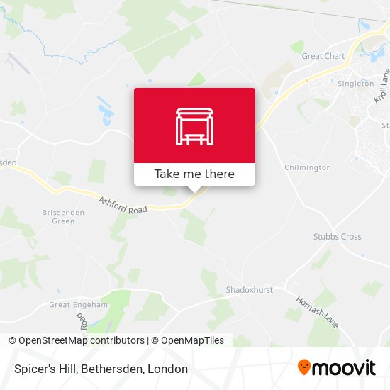 Spicer's Hill, Bethersden map