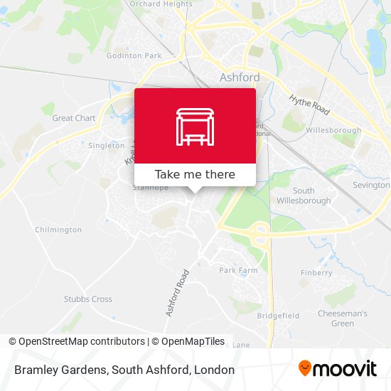 Bramley Gardens, South Ashford map