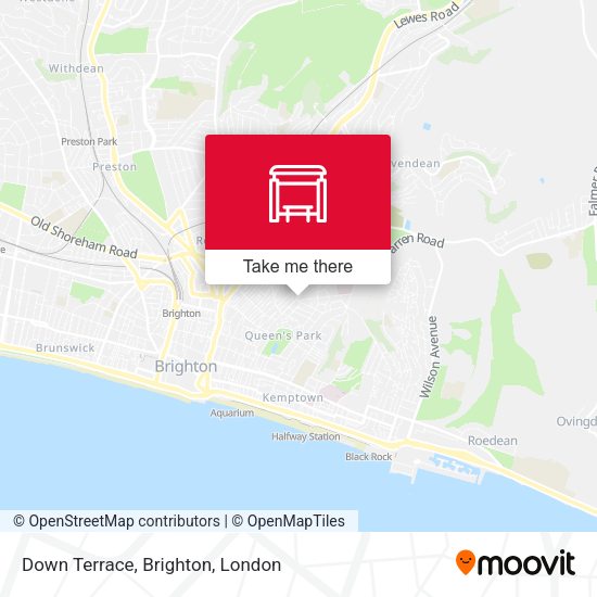 Down Terrace, Brighton map