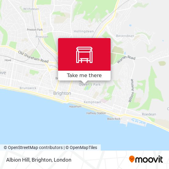 Albion Hill, Brighton map