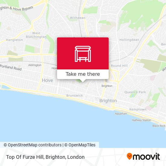 Top Of Furze Hill, Brighton map