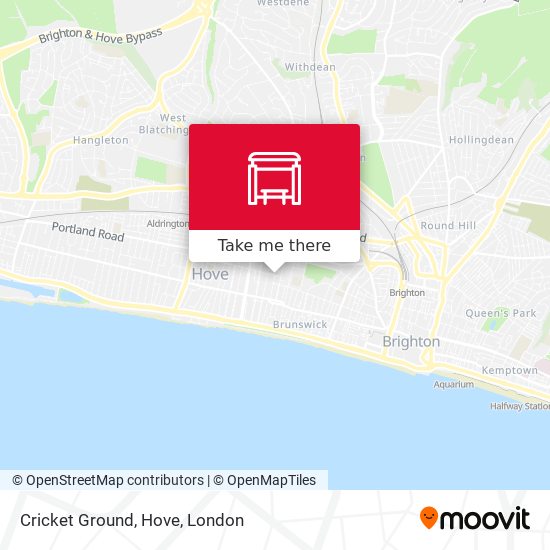Cricket Ground, Hove map