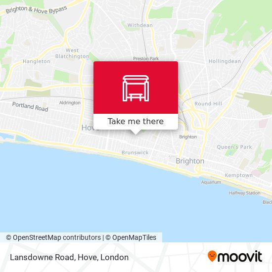 Lansdowne Road, Hove map