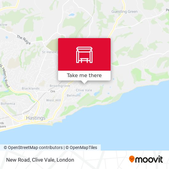 New Road, Clive Vale map