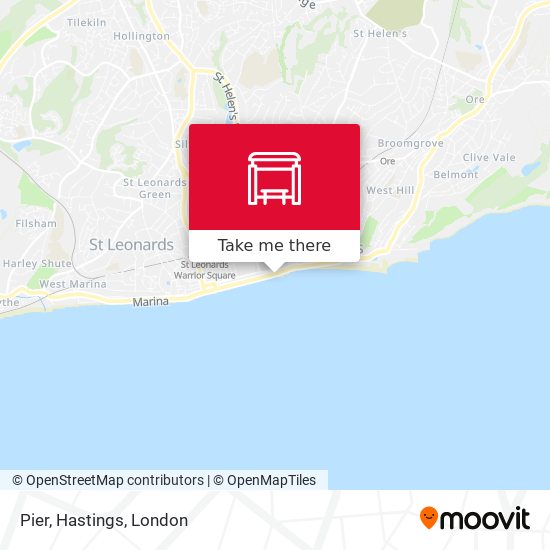 Pier, Hastings map