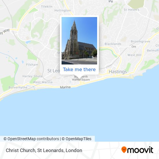 Christ Church, St Leonards map