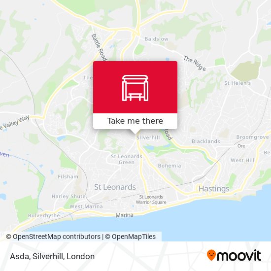 Asda, Silverhill map