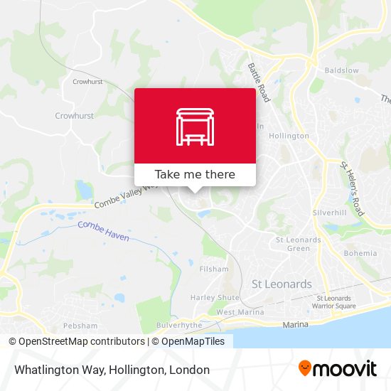 Whatlington Way, Hollington map