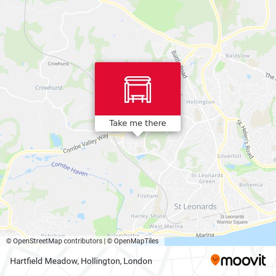 Hartfield Meadow, Hollington map