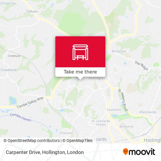 Carpenter Drive, Hollington map