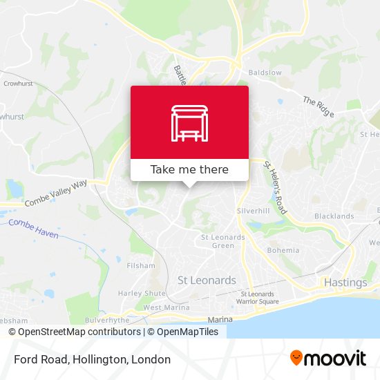 Ford Road, Hollington map