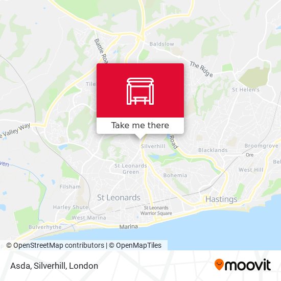 Asda, Silverhill map