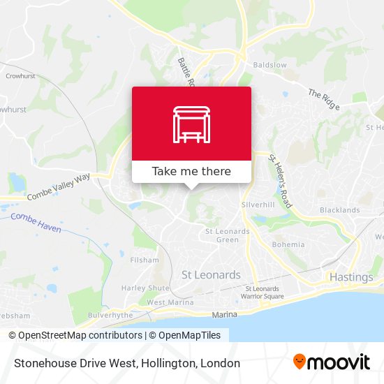 Stonehouse Drive West, Hollington map