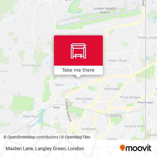 Maiden Lane, Langley Green map