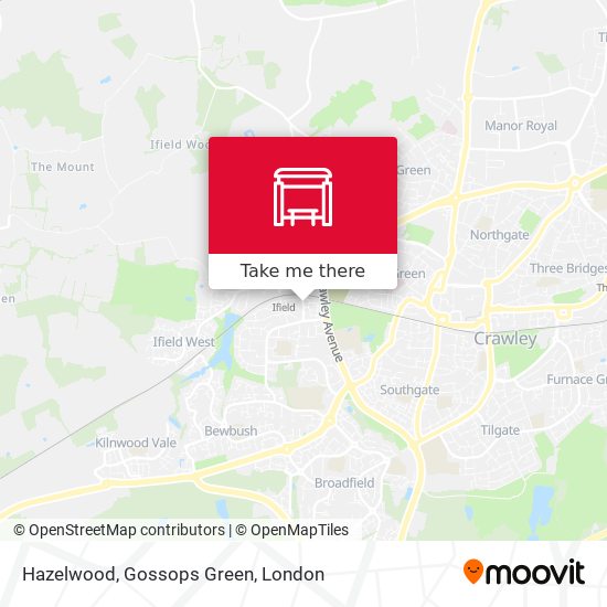 Hazelwood, Gossops Green map
