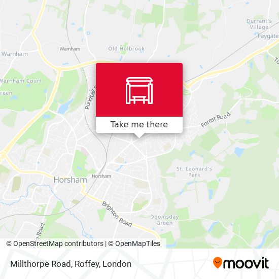 Millthorpe Road, Roffey map