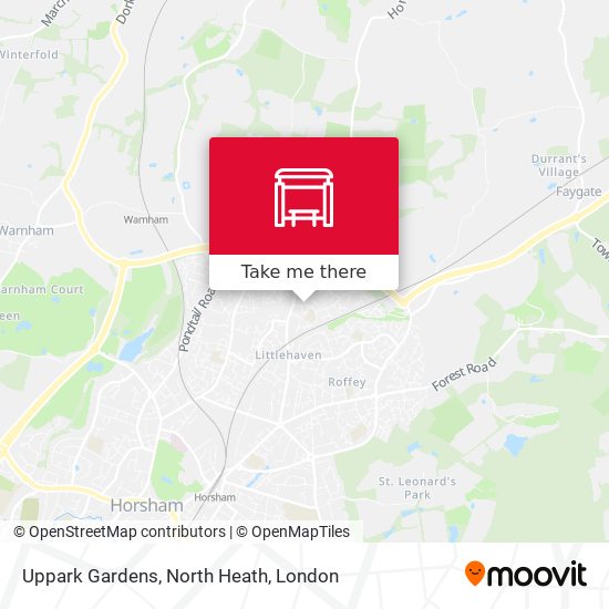 Uppark Gardens, North Heath map