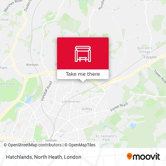 Hatchlands, North Heath map