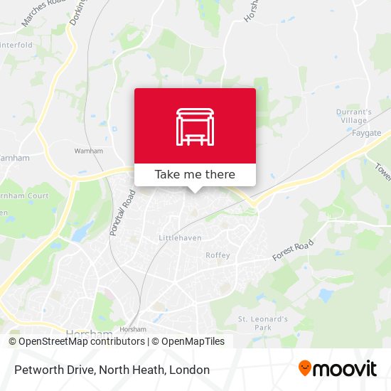 Petworth Drive, North Heath map