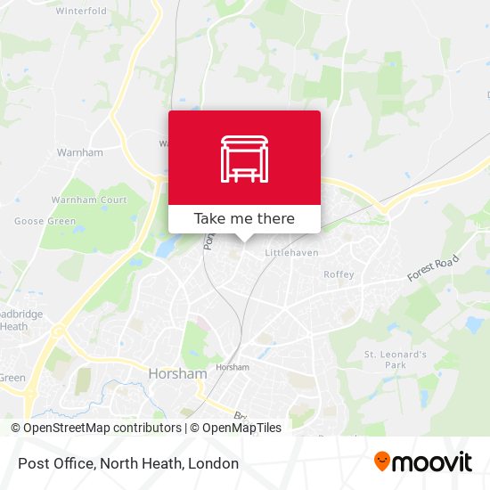 Post Office, North Heath map