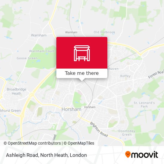 Ashleigh Road, North Heath map