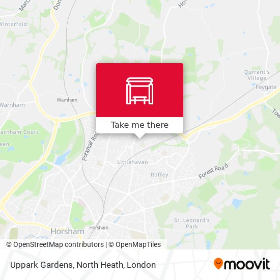 Uppark Gardens, North Heath map