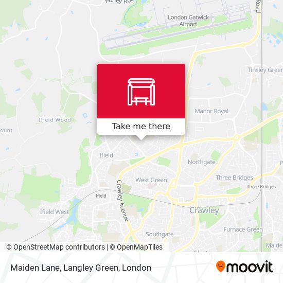 Maiden Lane, Langley Green map