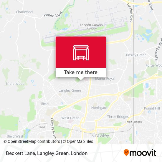Beckett Lane, Langley Green map