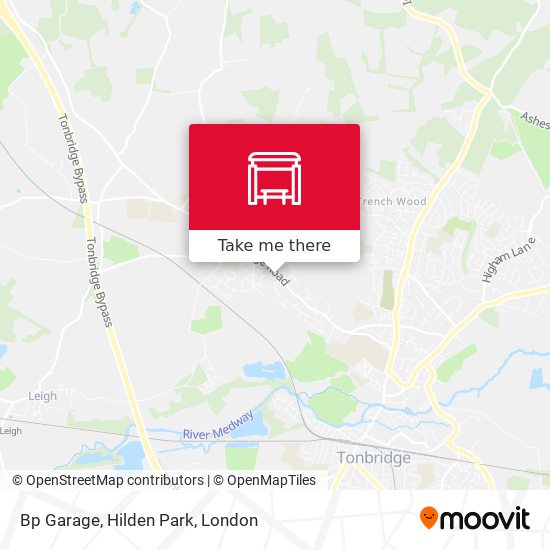 Bp Garage, Hilden Park map