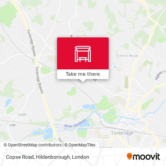 Copse Road, Hildenborough map