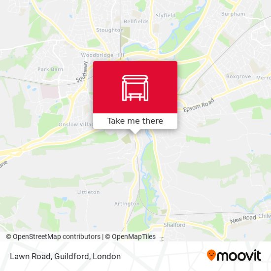 Lawn Road, Guildford map