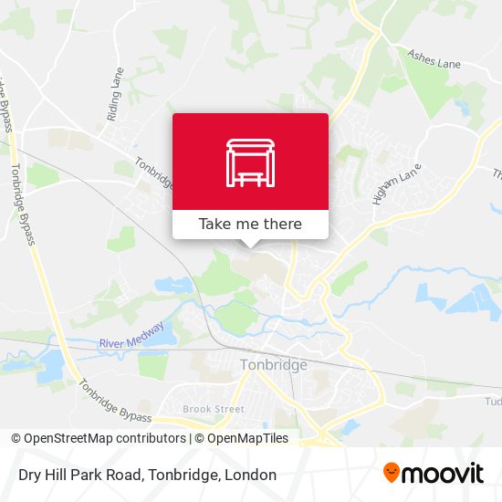 Dry Hill Park Road, Tonbridge map