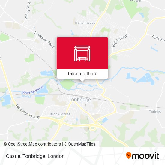 Castle, Tonbridge map