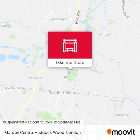 Garden Centre, Paddock Wood map