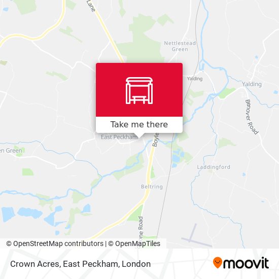 Crown Acres, East Peckham map