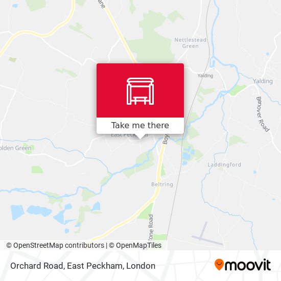Orchard Road, East Peckham map